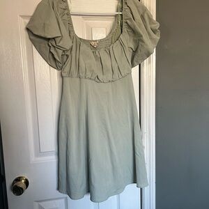 Elegant Sage Green Dress